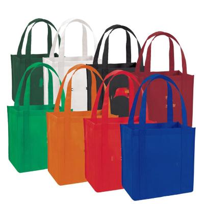 China 100% Eco Friendly Custom Recyclable Non Woven Supermarkets Grocery Shopping Bag Tote Bag for sale