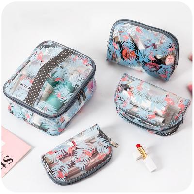 China High Quality PVC Waterproof Flamingo Bag Toiletry Bag Travel Makeup Cosmetic Bag for sale