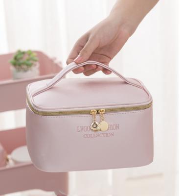 China Fashion high quality factory hot sale custom women makeup lady bags waterproof pu leather cosmetic bag for sale