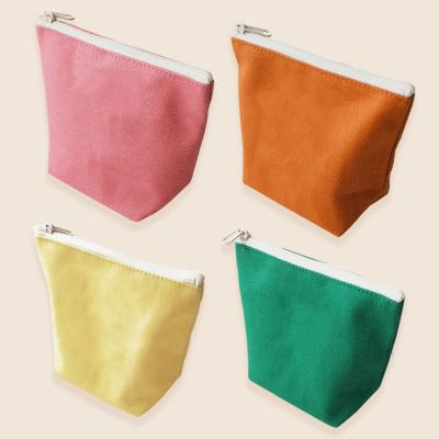 China High Quality Customized Cosmetic Bags Makeup Pouch Bag Printed Canvas Cosmetic Bag for sale