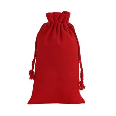 China Fashion Reusable Chinese High Quality Logo Factory Drawstring Cotton Wear Resistant Bag for sale