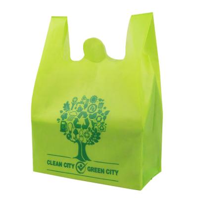 China 100% Eco-friendly Custom Made High Quality Nonwoven T-Shirt Bags Nonwoven Grocery Bags for sale