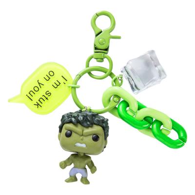 China Free Samples Gift Samples Custom Toy Story Cute Plastic Keychain Doll Metal Dinosaur Keychain for sale