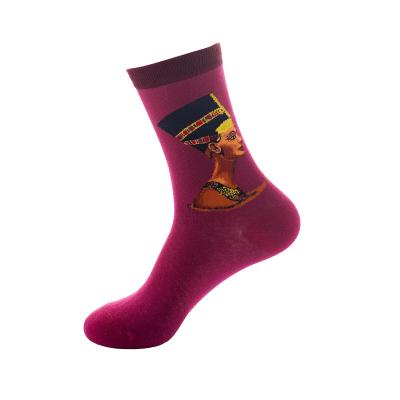 China Custom Colorful Men Art Socks Cotton Renaissance Painting Socks Creative Happy Funny Socks Wholesale Sports for sale