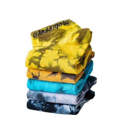 China QUICK DRY 5 Colors Socks Gifts Set In A Box Fashion Tie Dye Low Cut Socks Casual Men's Socks for sale