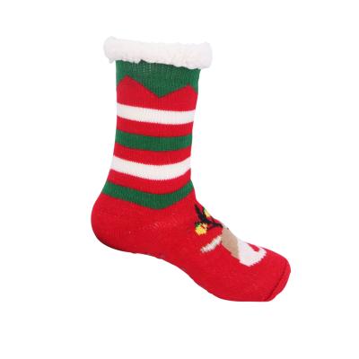 China Factory direct sale new design sporty china crew cotton custom printing christmas thongs winter thick socks for sale