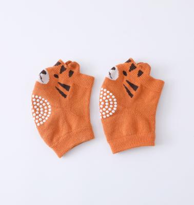 China Nice Quality QUICK DRY Combed Cotton Hot Selling Baby Animal Knee Pads Silicone Rubber Grips Anti Slip Toddler Elbow Knee Pads for sale