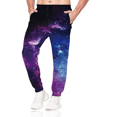 China Dropshipping Anti-Wrinkle Print Custom Joggers Sweatpants 100% Polyester 3D Printed Sublimated Unisex Sweatpants for sale