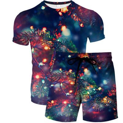 China Custom Made 3D Breathable Drop Shipping Men's Unisex T-Shirt Drop and Short Men's Sportwear Clothing Tracksuits for sale