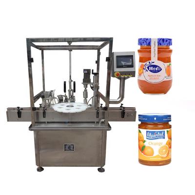 China Widely Used Beverage Honey Cream Filling Sealing Capping Machine For Glass Jar And Bottle for sale