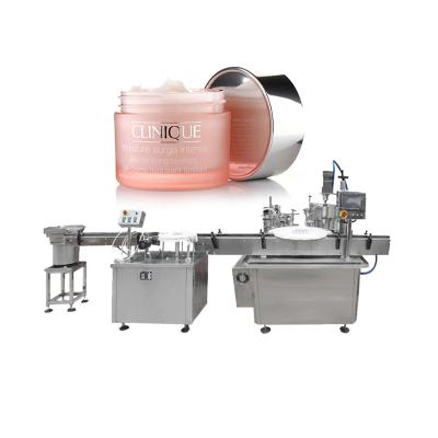 China Automotive 30ml 60ml Beverage Facial Cream Cosmetic Machine Beverage Filling Capping Filling Machine For Cream Jars for sale