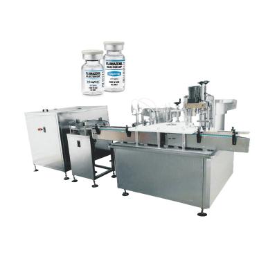 China 5-100ml Small Volume Viscous Liquid Beverage Filling Machines For Vials Bottle Rotary Fill Cap Machine for sale