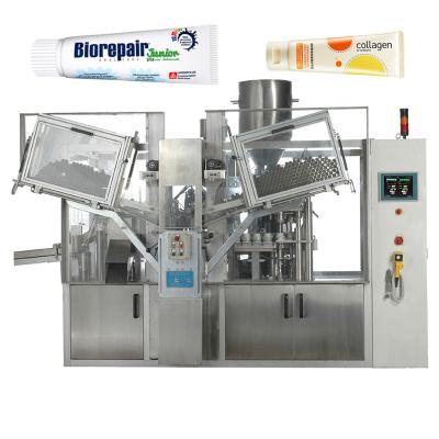 China soft drink tube filler and sealer plastic tube filling and sealing machine for toothpaste ointment and cream for sale