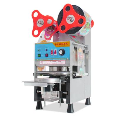 China Automatic Tabletop Sealers Machine Plastic Cup Beverage Cup Sealer for sale