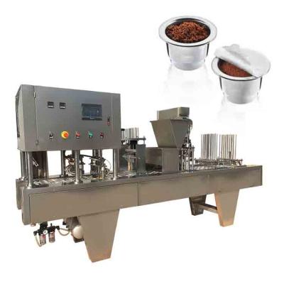 China Beverage Ce Approved Coffee Filling Machine Nespresso Kcup Dolce Enthusiasm Professional Coffee Capsules Filling Sealing Machine for sale