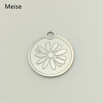 China Yiwu Coqi MS0011 Antique Single Bone Listing Personality Temperament Stainless Steel Silver Dog Tag for sale