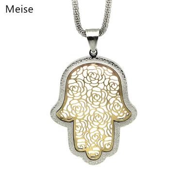 China Yiwu Coqi Stainless Steel Jewelry Hamsa Hand Casual/Sporty Necklace for sale