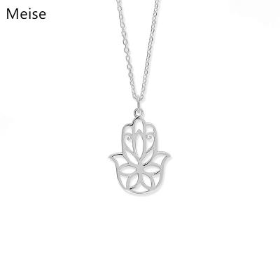 China Yiwu Coqi Stainless Steel Jewelry Hamsa Hand Casual/Sporty Necklace for sale