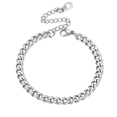 China Other Yiwu Coqi Stainless Steel Bracelet For Men Women, Optional Three Color Cuban Link Stylish Bracelets for sale