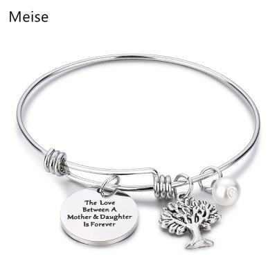 China Other Yiwu Coqi AN0163 Family Tree r Christmas Gifts, Stainless Steel Tree Of Life Bracelet Mother's Day Gifts for sale