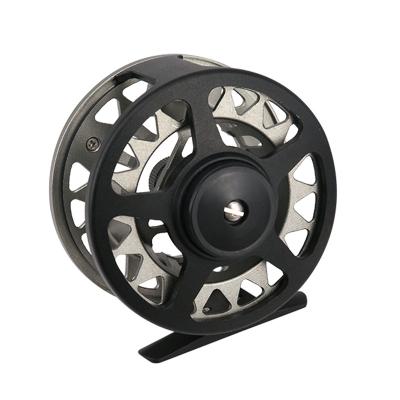 China Outdoor Fishing Tackle High Quality Fishing Wheels CNC Machined Big Axle Aluminum Alloy Body Fly Reels Cheap Fly Fishing Reel for sale