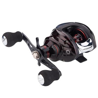 China New Style Aluminum Alloy Magnetic Brake 5+1 BB Bait Casting Fishing Reel Low Profile Bait Casting Fishing Line Wheels for sale