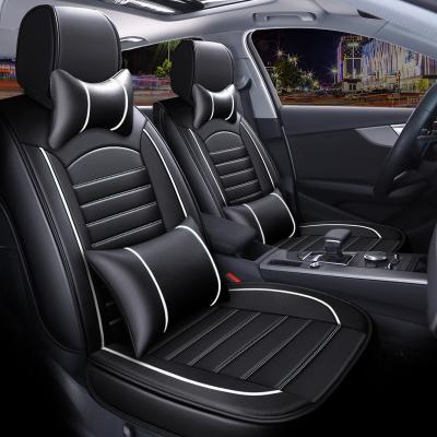 China Universal Leather Luxury Car Seat Covers Design Car Seat Cover Breathable High Quality Comfortable Leather Protector Cover for sale