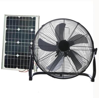 China Wireless Car Fan With Flange 16inches Portable Wireless Fan HJ-16RF With Big Handle For Easy Take Out Solar Fan for sale