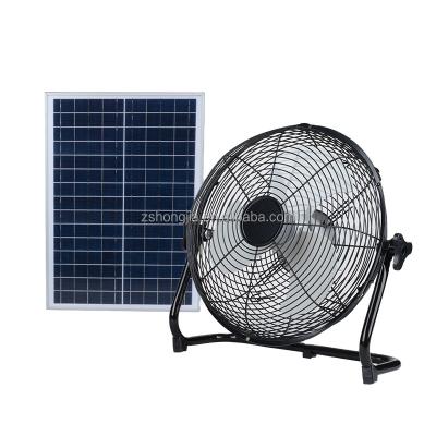 China Hot-selling wireless fan with flange 14inches portable wireless fan HJ-14RFP with big handle for easy take out solar fan for sale