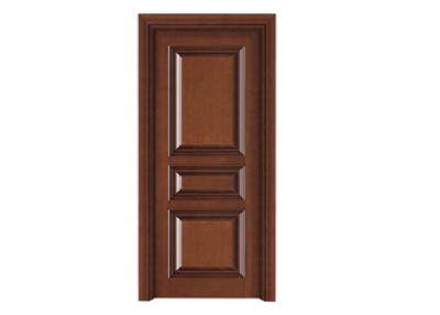 China MDF Fir Wood Panel Door Thickness 45mm 40mm Stopper Closer Peephole Swing Open for sale