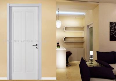 China Low Noise PVC Interior Doors Complete Set Max Height 2350mm Fir Wood Skeleton for sale