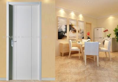 China White MDF Wood Doors Thickness 35 40 45mm with SS304 Hinge Stopper Closer for sale