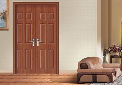 China Corridor Custom MDF Doors , Apartment Fir Wood Skeleton MDF Internal Doors for sale