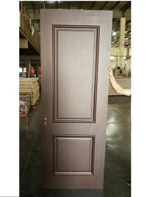 China Las puertas de madera del MDF del panel de lujo del estilo dos modificaron la manija para requisitos particulares para el apartamento/el hotel en venta