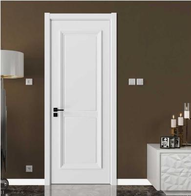 China Elegant Modern Wood Panel Door For Hotel With Locks White Color VF-611 for sale