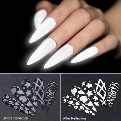 China Easy Apply 2021 New Styles Nail Powder Nail Powder Glitter Reflective Dye for sale