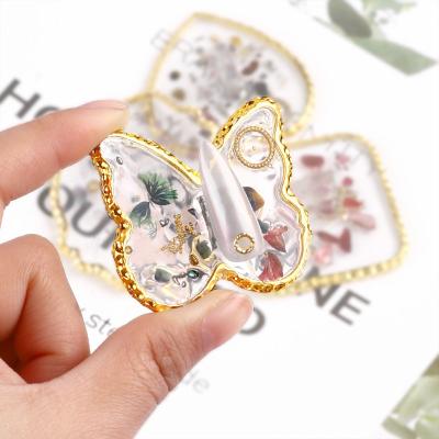 China Easy Apply 8 Styles Shape Resin Nail Palette Butterfly Heart Shape Nail Art Polish Palette Display for sale