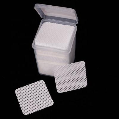 China Easy Apply Lint Free Nail Polish Cloths Nail Gel Remover Wipes 100% Cotton Paper Nail Art Tools for sale