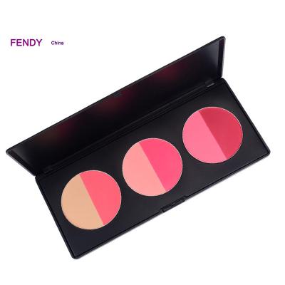 China Eco - Friendly Private Label Makeup Blush Long Lasting Waterproof Blush Palette 2 In 1 for sale