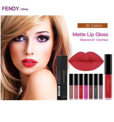 China Hot Sale Wholesale Liquid Lip Gloss Private Label Makeup Sunscreen Matte Lip Gloss for sale