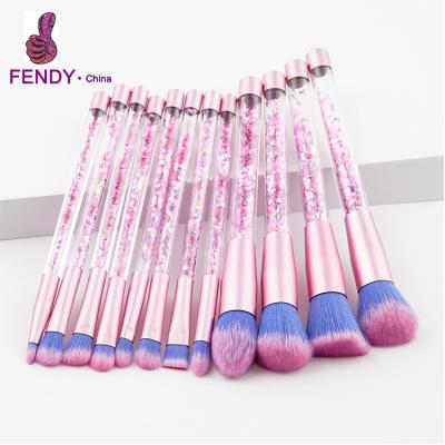 China Angular Blush New Make Up Brushes 12pcs Makeup Brush Set Glitter Makeup Brush Private Label for sale