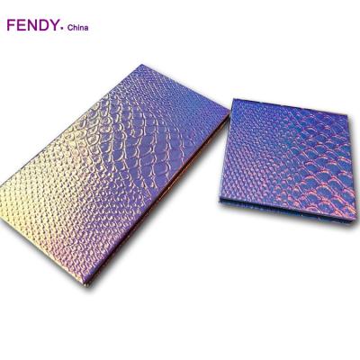 China Wholesale Private Label Support Siren PU Holographic Material Waterproof Empty Magnetic Makeup Palette for sale