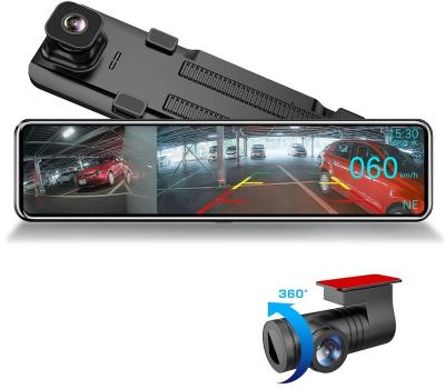 China WDR Dash Cam 2021 Car Camera 1080P 3 Lens Mirror Dash Cam Newest 11.88 Inch Rearview Mirror Car Dvr Driving Camera Recorder for sale