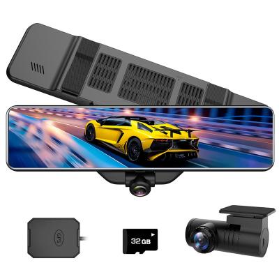 China OEM 4K Dual Camera Car Dvr Low MOQ Low Hd Car Recorder Mirror Camera Gps Dual Camera Waterproof Dash Cam Rush Cam for sale