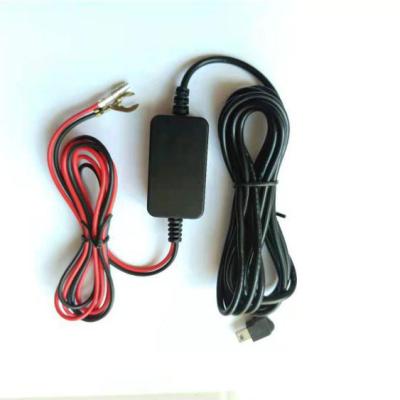 China Dash Cam Recorder Buck Cable Buck Power Cable 3A 24h Monitoring With Protection 2.5A Low Voltage Car Charger for sale