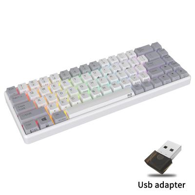 China 68keys Wireless Keys Wireless Computer Mechanical Gaming Keyboard With RGB for sale