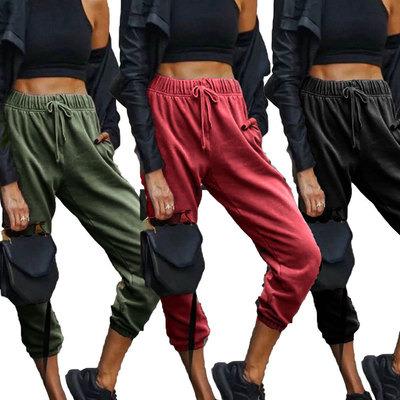 China 2022 New Casual Fashion Anti-Static Women Jogging Harem Plaid Pants Hip Hop Dance Sports Track Jogger Running Tracksuit Women for sale