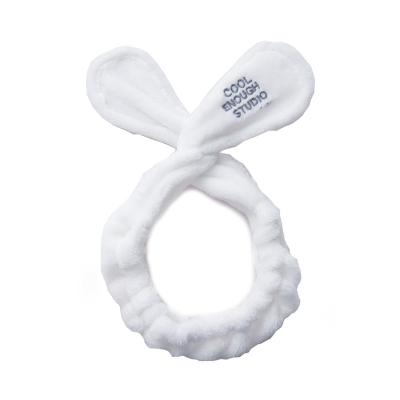 China Hot Selling Cute Easy Home Wash Flannel Amazon Rabbit Ears Korean Hair Headband Headband And Dressing Towel for sale