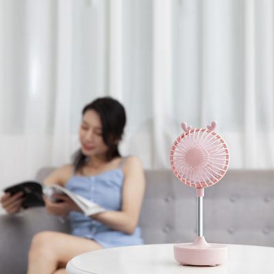 China Mini Size Personal USB Mini Table Desk Fan 1200mAh Portable Rechargeable Electric Fan for sale