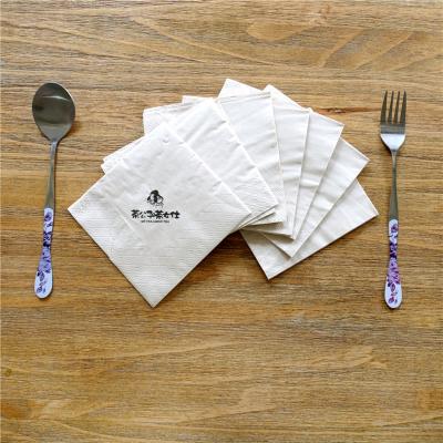 China Custom logo printed printed cocktail napkins paper napkins dinner napkins for restaurant and hotel for sale